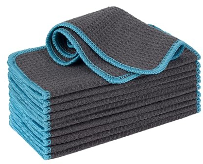 VIVOTE Mikrofasertücher Barista Tuch Waffeltuch Spüllappen Waschbar Spültuch für Küche Dicke Haushalts Putzlappen Fusselfrei 20 cm X 20 cm 12 Stück
