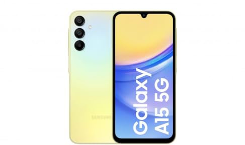 Samsung Galaxy A15 Yellow 6.5 128GB 5G Unlocked & SIM Free Smartphone (Renewed)