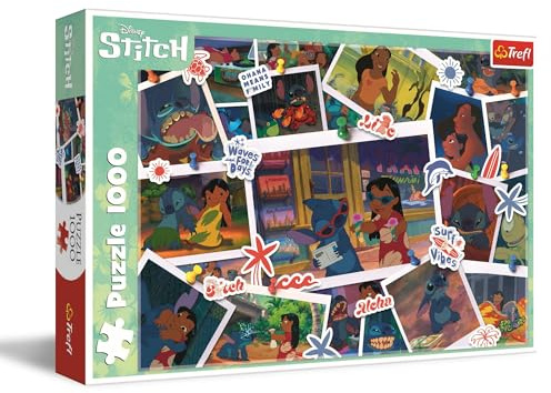 Trefl - Lilo & Stitch, Sweet Memories - 1000 Piece Puzzle - Puzzle with Animated Movie Characters, Creative Entertainment, Leisure, for Adults and Children aged 12+