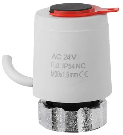 24V Electric Thermal Actuator Normally Closed/Open Valves Head Water Separator For Manifold Underfloor Heating Valves