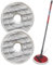2 Pcs Mop Pads Replacement for Vileda 161822 Model, Washable and Replaceable Microfiber Cleaning Cloth, Refill Pack for Vileda Spin Scrubber Mop (Grey)