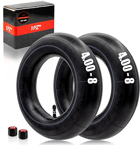 1PZ SIN-48B 2x Cámaras de aire 4.80/4.00-8 con válvula TR13 para Ruedas de Carretillas, Carro de Carretilla, cortadoras de césped, motocultor motoazada, carros de mano, Carrito de jardín