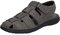 Josef Seibel Herren Kletthalbschuhe Vincent 06,Weite G (Normal),Freizeitschuhe,Klettverschluss,Klettschuhe,Sneaker,Grau (Asphalt),45 EU