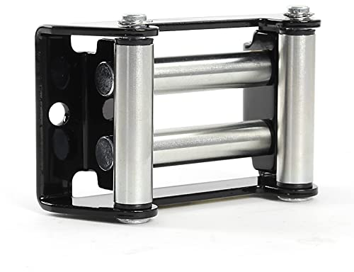 XPOtool Rollenfenster für Seilwinden mit 907-1587kg, Windenfenster mit 4 Rollen Lochabstand 109mm, Seilrollenfenster