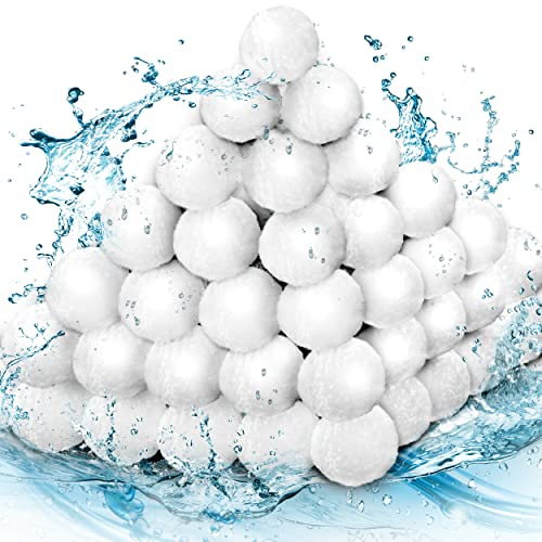 tillvex® Balles filtrantes pour Piscine 1400 g | Filtre pour système de Filtration à Sable | Remplacement de 50 kg de Sable filtrant | Balles filtrantes Extra durables pour Une Eau Claire