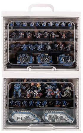 Jucoci Miniatures Storage Case Miniatures Transport Case (2 PCS Set)