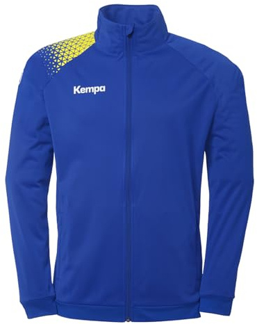 Kempa Handboll Ambition 28 poly jacka sportjacka träningsjacka gå ut jacka för män och pojkar – utan huva med fickor med dragkedja