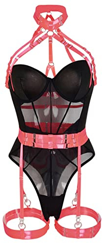 Cocila Intimo Donna Hot Capodanno Vestiti Donna Sexy Slip Intimo Capodanno Costume A Perizoma Body Lingerie con Buco Aperto Aperti Seducente Hot Natale Vestito Bianco Corsetto Bodystocking