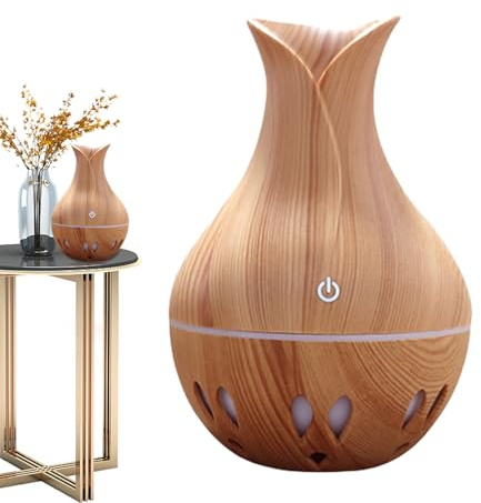 Diffuseur d'huile - Humidificateur d'air LED Couleur Changer Lumière - Purificateur d'air Murage du diffuseur USB rechargeable pour le yoga, la chambre, le salon, la salle d'étude