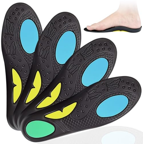 Ortopediche Solette per Fascite Plantare e Piede Piatto, plantare ortopedico, Plantari con Supporto dell'Arco per Sollievo dal Dolore al Tallone - per Uomo e Donna (Blu, 37-38)