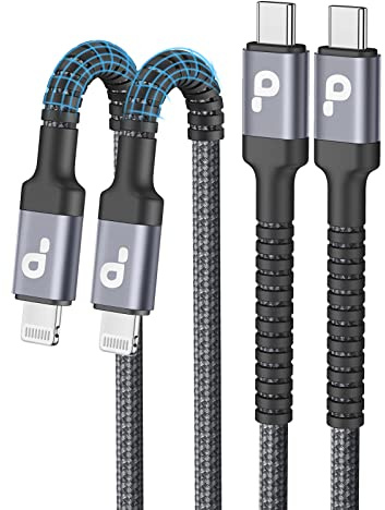 USB C to Lightning Cable 6FT 2Pack, iPhone Charger Fast Charging, USBC iPhone Charger, Type C iPhone Charging Cord [Apple MFi Certified] for iPhone 14 13 12 11 Pro Max Xs 8 Plus and More