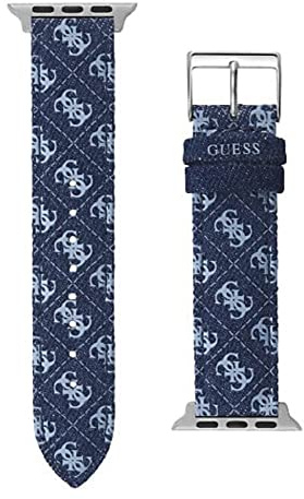 Guess Damen-Smartwatch-Armband kompatibel mit Apple Watch (38 mm-40 mm), Blau, blau, Smartwatch