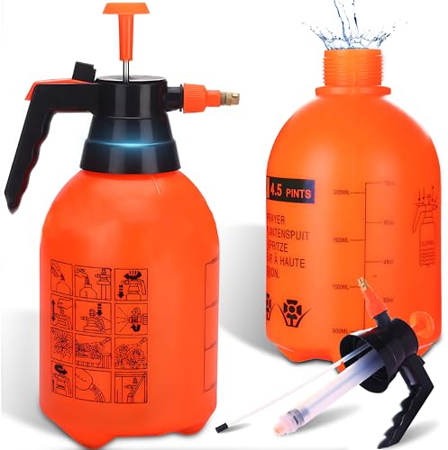Retoo Pulvérisateur à pression manuelle 2 l - Pulvérisateur à pompe - Pulvérisateur de plantes - Petit - Manuel - Haute performance - Pulvérisateur de jardin - Buse - Eau - Engrais - Protection des