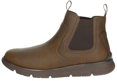 Skechers Men's Augustino Paulo Boots, Chocolate Leather, 9 UK