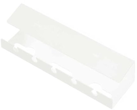 Bandeja Portacables Bajo La Mesa Bandeja de gestión de cables for debajo del escritorio, soporte for cables con abrazadera, sin perforación, suministros espaciosos y resistentes Para Cables(White)