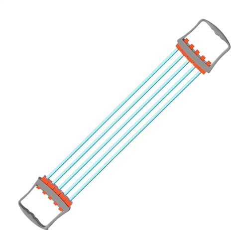 Ruwshuuk Chest Expander for Men,Stretch Bands Arm Exerciser 5 Spring Adjustable Chest Expander | Arm Workout Device, Elastic Ropes, Ergonomic Exercise Equipment for Women, Men