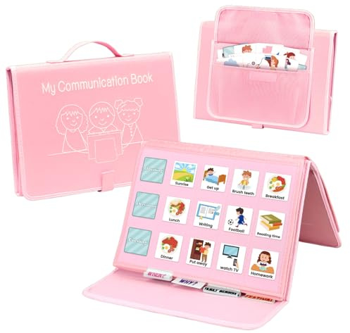 BOHEMIABY Livre de jouets éducatifs, planificateur hebdomadaire pour enfants, tableau de récompense pour autisme, calendrier, calendrier visuel, planning hebdomadaire pour enfants, tableau de