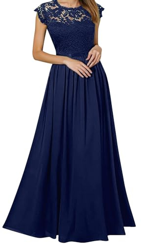 Luadnysin Robe De Cérémonie pour Femme Ronde Soiree Cocktail Tenue Mariage Soirée Robes Ete Mariee Invité Grande Taille Mariée Bal Vintage Et Luxe Longue Invitée Chic Elegant Pantalon Fluide Été