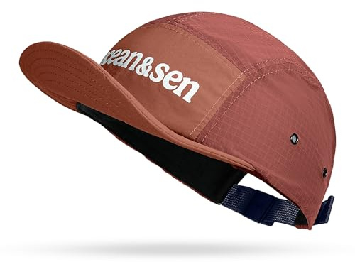 CLAPE Casquette à Visière Courte Casquette Baseball Femme 5 Panel Cap Bord Plat Outdoor en Cours BurntOrange BS265P06