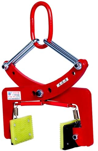 Abrazadera de placa de 573/617/716 lb (260/280/325 kg) Abrazadera vertical for piedra Alicates de transporte y elevación vertical for levantar y transportar piedras colgantes Clip de pizarra(8inch)