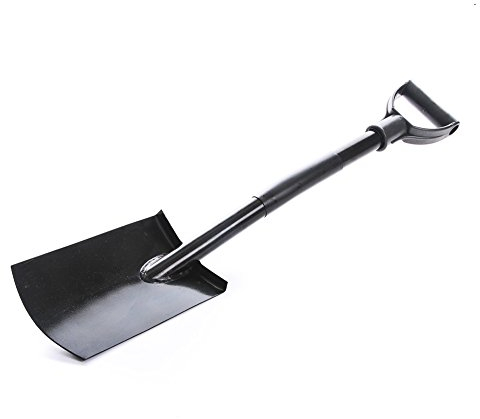 Unbekannt Spaten Gartenspaten Pionierspaten Schaufel aus Stahl schwarz