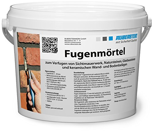 Ruberstein® Fugenmörtel grau im 2 kg Eimer