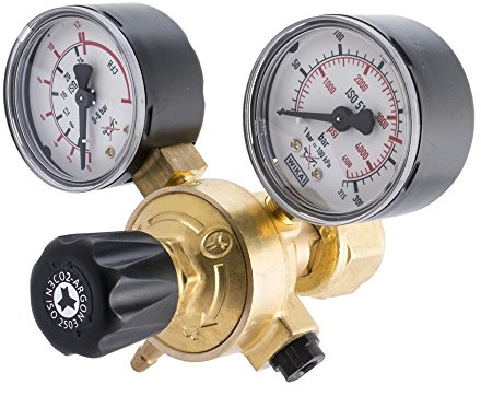 OXYTURBO PRESSURE REDUCER FOR CO2 ARGON MIX RECHARGEABLE CO2 Cylinders Female TIG/MIG CONNECTION MADE IN ITALI