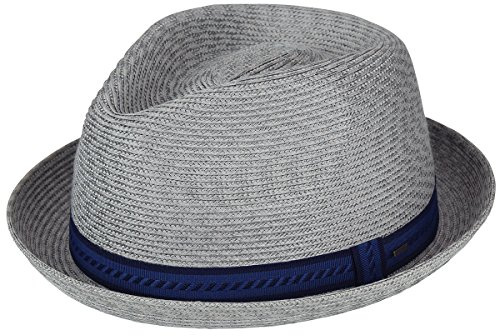 Bailey of Hollywood Men's Mannes Braided Fedora Trilby Hat Hat, Cement Multi, L