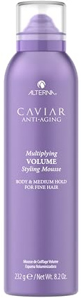 Alterna Haircare CAVIAR Anti-Aging Multiplying Volume Styling Mousse, 8.2 Fl Oz | For Fine, Thin Hair | Medium Hold | Create Instant Volume and Thickness | Sulfate Free