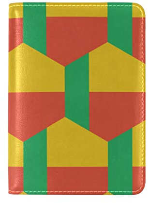 Benin Flag Reisepasshülle aus Leder – Halter – für Damen und Herren – Reisepasshülle
