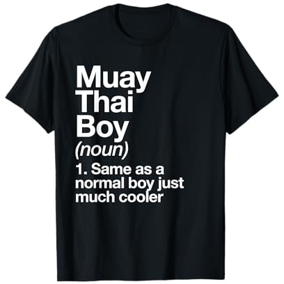 Muay Thai Boy Definition Funny Martial Arts Sports T-Shirt