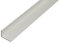 Alberts 471187 Cornière | Aluminium anodisée Couleur Argent | 1000 x 40 x 10 mm Profilés, Gris