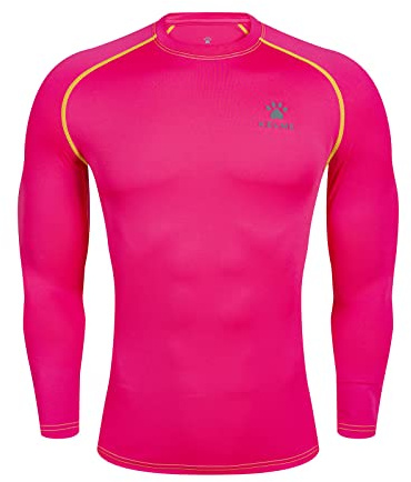 Kelme Compression Shirts Baselayer Under Shirt for Men Long Sleeve Tight Undershirts Active Tops for Workout Gym Sports