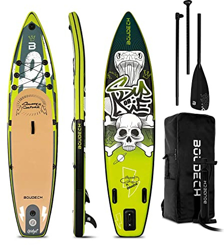 Stand Up Paddle Board Race - Tavola da SUP gonfiabile 315X70X15 cm con pagaia regolabile, cavigliera, gonfiatore, kit riparazione borsa trasporto idonea SUP agonistico. Peso Max 140kg