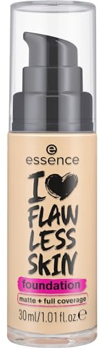 essence I LOVE FLAWLESS SKIN foundation, Nr. 30, langanhaltend, mattierend, sofortiges Ergebnis, matt, vegan, ölfrei, UVA- und UVB-Filter + SPF 20, ohne Parfüm, 1er Pack (30ml)