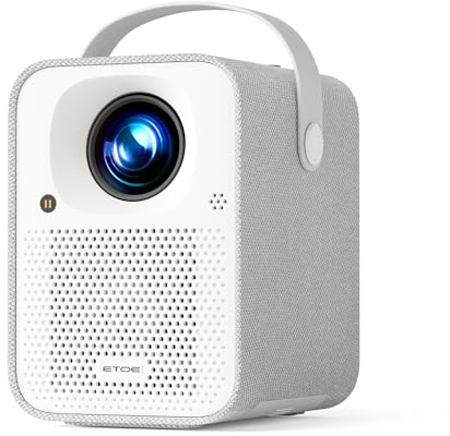 etoe 【Auto Focus】 ETOE Seal Android 11.0 Beamer, 4K Unterstützter Mini-Projektor, Videoprojektor mit ESPN, Prime Video, YouTube, 5G Wi-Fi & Bluetooth, Kompatibel mit iOS/Android/Windows/USB/HDMI