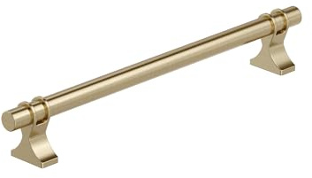 Amerock Davenport 7-9/16 inch (192mm) Center-to-Center Golden Champagne Cabinet Pull, BP36618BBZ