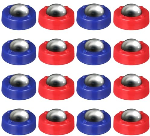 Abaodam Kids Party Tabletop Shuffleboard Pucks 16Pcs Mini Rolling Beads for Indoor Game Accessories Replacement Curling Rollers for Family Fun