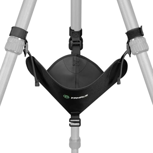 FANAUE Sac de poids pour trépied - Convient pour la plupart des trépieds - Sac de sable réglable robuste pour trépied vidéo - Chevalet d'appareil photo - Sac de rangement, Noir