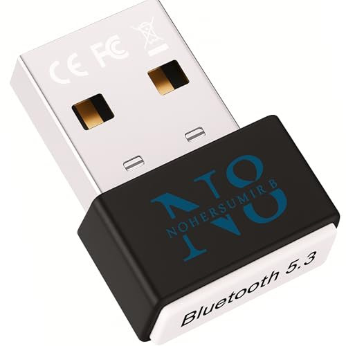 Adaptador USB Bluetooth 5.3 para PC Compatible con Windows 11/10/8.1/7, Plug &Play, Mini USB Bluetooth, Receptor y transmisor para PC, portátil, Teclado, ratón,Altavoz