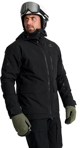 RevolutionRace AccXel Insulated 2L skijacke für Herren, Strapazierfähige und Warme Skijacke mit Recco für Männer, Black, M