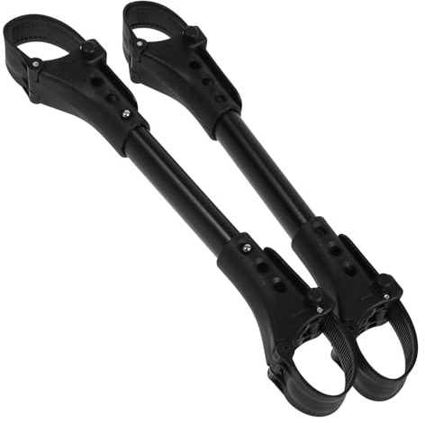 LABRIMP Conector para Cochecito Doble Gemelar, 2 Unidades, Aluminio Resistente Negro, Accesorio para Uso Exterior, Conectores para Cochecitos de Gemelos, Herramienta de Conexión Segura