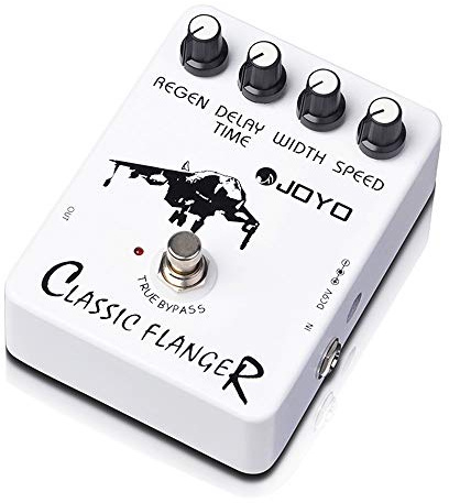 JOYO Pedale effetto Flanger Ottieni suoni flanger metallici e vibrato tremulo rapido per effetti chitarra elettrica - True Bypass (JF-07)