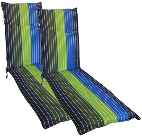 BURI 2X Relax-Auflage 180x50cm Polsterauflage Liegenauflage Sitzpolster Gartenliege