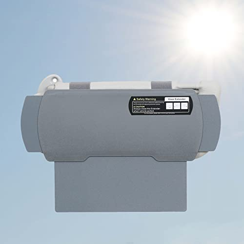WANPOOL Auto-Visier-Sonnenschutz-Verlängerung, Fensterschutz, blendfreier Sonnenschutz für Fahrer oder Beifahrersitz, 1 Stück (grau)