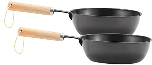 CORHAD 2pcs Charcoal Burner Pot Outdoor Camping Charcoal Lighting Tool Iron Fire Making Stove for Barbecue and Survival