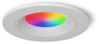 nanoleaf Matter Essentials Glühbirne, Smarte RGBW Einbaustrahler LED Lampe - Matter über Thread, Bluetooth 16 Mio. Farben LED Lampe, Bildschirm Sync, Funktioniert mit Alexa Google Home Apple, Deko