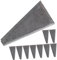 HOMSFOU 10 Pièces Coin Triangulaire Coin Pour Haches En Métal Coin De Marteau De Forgeron Coin De Manche De Hachette Manche De En Bois En Fer Acier à Haute Teneur En Carbone