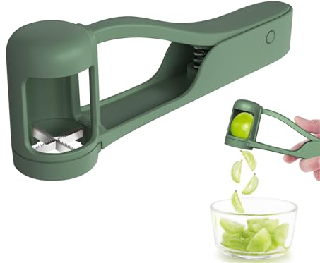 Luvan Grape Cutter Tool,Stainless Steel Blades Quarter Grape Slicer, Grape Cutter for Toddlers Grape Tomato Cherry Strawberry Cutter Into Tools 4 Pieces for Vegetable Fruit Salad,Slicer Kitchen Gadget