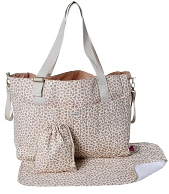 VERTBAUDET Lovely Leo Wickeltasche, Maxi, Rosa, bedruckt